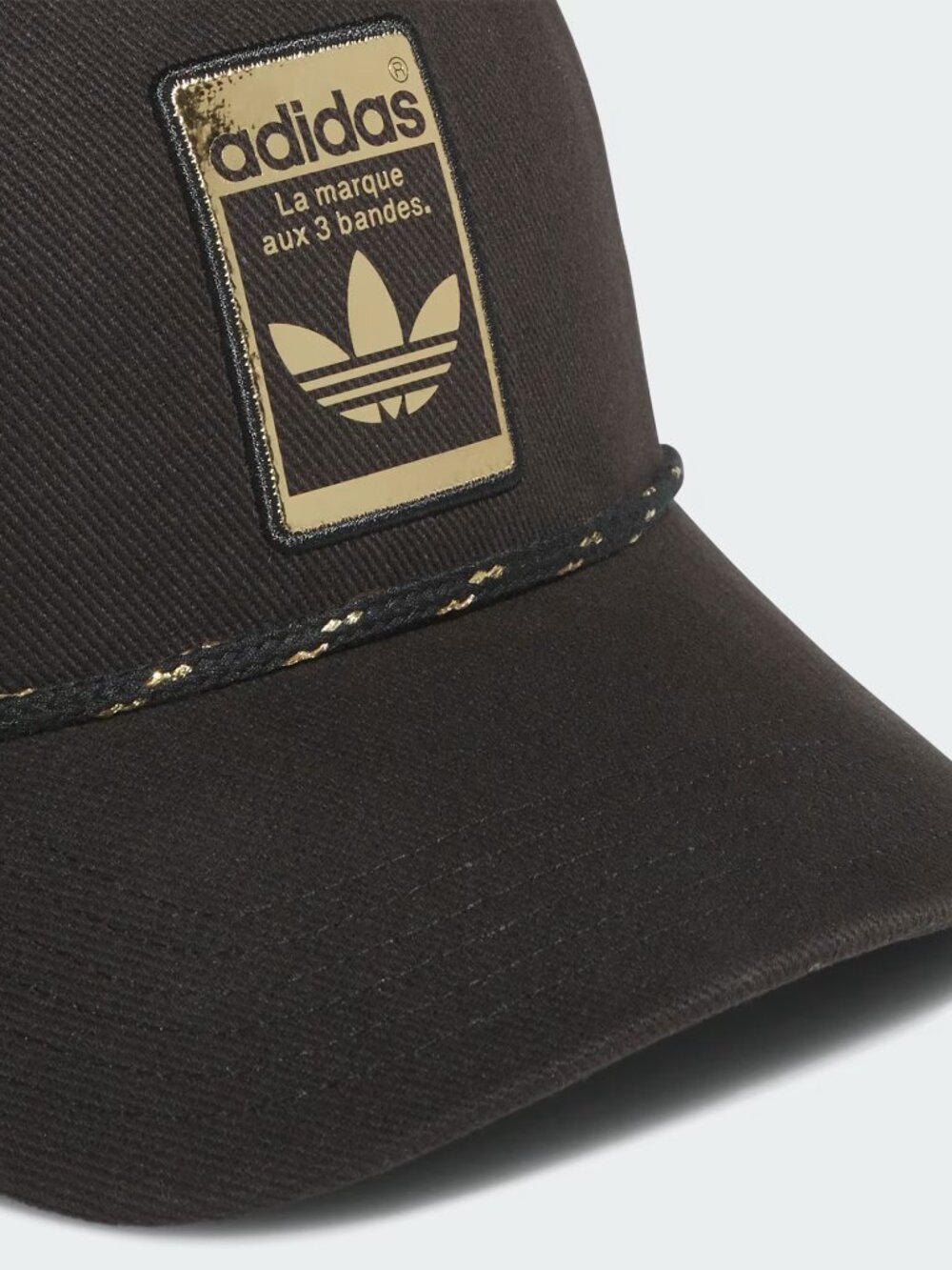 Adidas Unisex 5-Panel Limited Strapback Cap Hat Black Gold Metallic JJ9390 OS - Picture 3 of 13